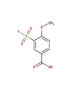 Astatech 3-(FLUOROSULFONYL)-4-METHOXYBENZOIC ACID, 95.00% Purity, 0.25G